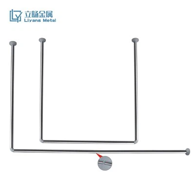 Suport pentru bara de perdea în formă de U